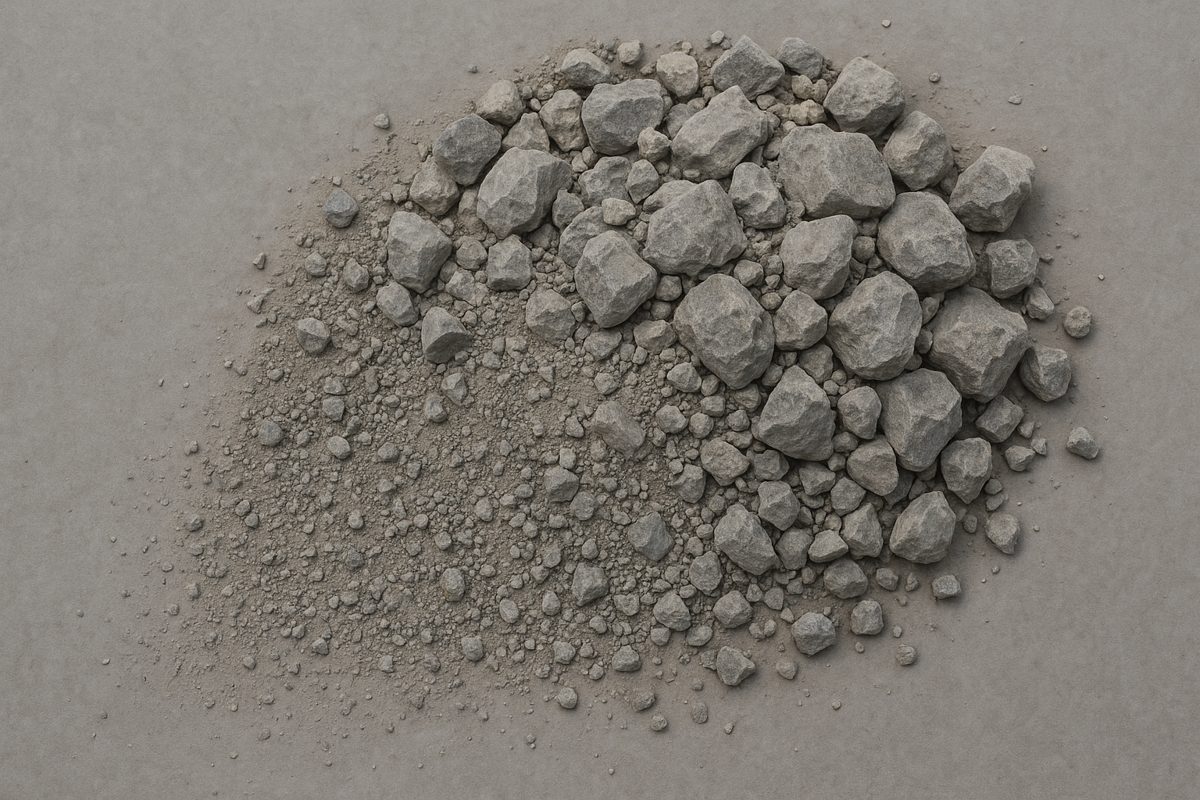 Crushed with fines, 0–63 mm